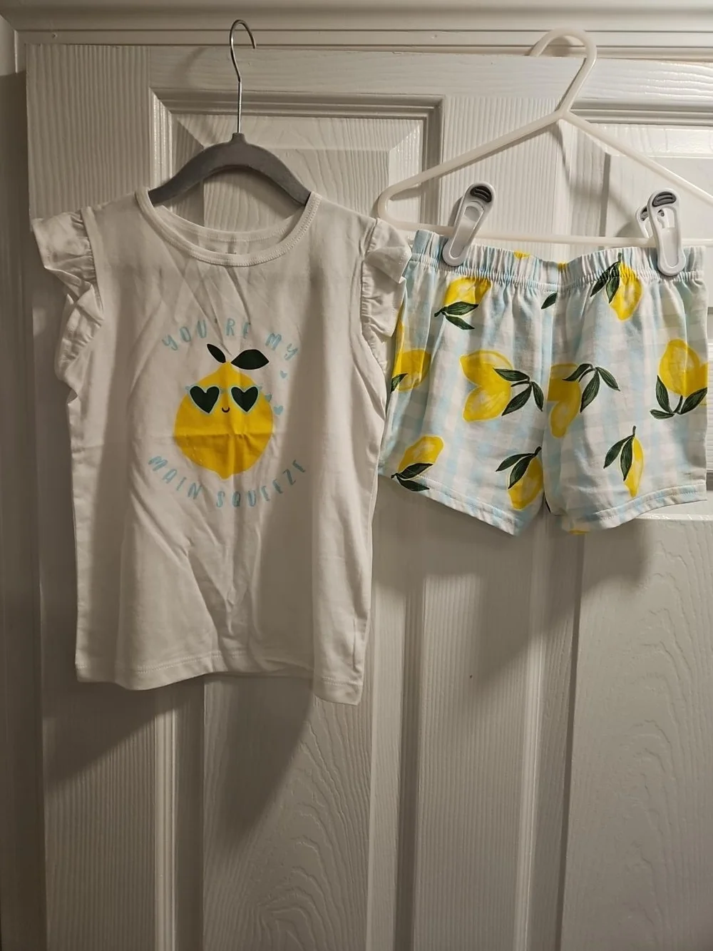 Carter's Girls 3 Piece Lemon Mix & Match Set, 5T NWT